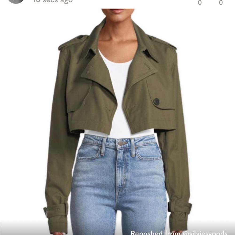 Derek Lam 10 Crosby Cropped Trench Coat